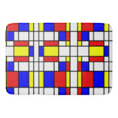 Mondrian inspirierte badematte (Vorderseite)