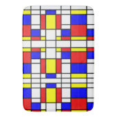 Mondrian inspirierte badematte (Vorderseite Vertikal)