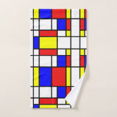Mondrian inspirierte badhandtuch set (Handtuch)