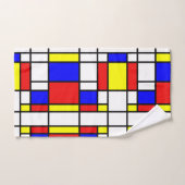 Mondrian inspirierte badhandtuch set (Handtuch)