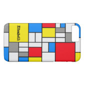 Mondrian Inspirierte geometrische Gestaltung Abstr Case-Mate iPhone Hülle (Rückseite (Horizontal))
