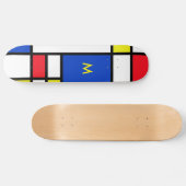 Mondrian inspirierte geometrischer skateboard (Horizontal)
