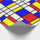 Mondrian inspirierte geschenkpapier (Ecke)