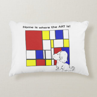 Mondrian inspirierte Kamille Dekokissen