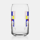 Mondrian inspirierte Kamille Dosenglas (Rechts)
