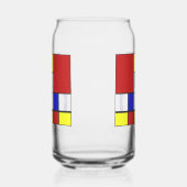 Mondrian inspirierte Kamille Dosenglas (Links)