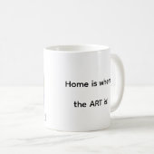 Mondrian inspirierte Kamille Kaffeetasse (VorderseiteRechts)