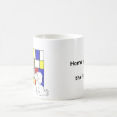 Mondrian inspirierte Kamille Kaffeetasse (Mittel)