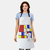 Mondrian inspirierte Kamille Schürze (Getragen)