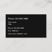 Mondrian inspirierte Minimalistischen Entwurf Visitenkarte (Rückseite)