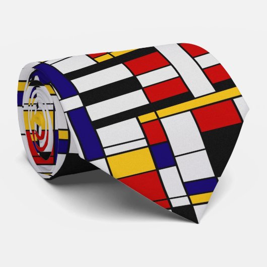 Mondrian Jazz Krawatte (Gerollt)