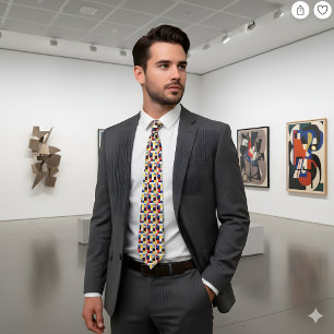 Mondrian Komposition A Eine elegante Krawatte
