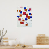 Mondrian - Komposition in Farbe A Poster (Küche)