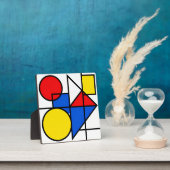 Mondrian-Komposition in Primärfarben Fotoplatte (InSitu)