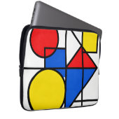 Mondrian-Komposition in Primärfarben Laptopschutzhülle (Vorne Rechts)