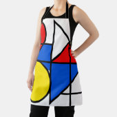 Mondrian-Komposition in Primärfarben Schürze (InSitu)