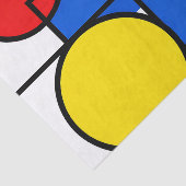 Mondrian-Komposition in Primärfarben Seidenpapier (Ausschnitt)