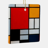 Mondrian - Komposition mit rotem Flugzeug Keramikornament (Rechts)