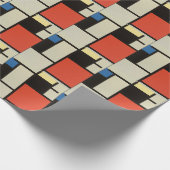 Mondrian Komposition Moderne Abstrakte Malerei Art Geschenkpapier (Ecke)