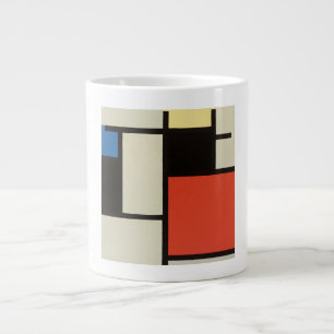 Mondrian Komposition Moderne Abstrakte Malerei Art Jumbo-Tasse