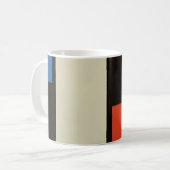 Mondrian Komposition Moderne Abstrakte Malerei Art Kaffeetasse (Vorderseite Links)