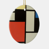 Mondrian Komposition Moderne Abstrakte Malerei Art Keramik Ornament (Rechts)