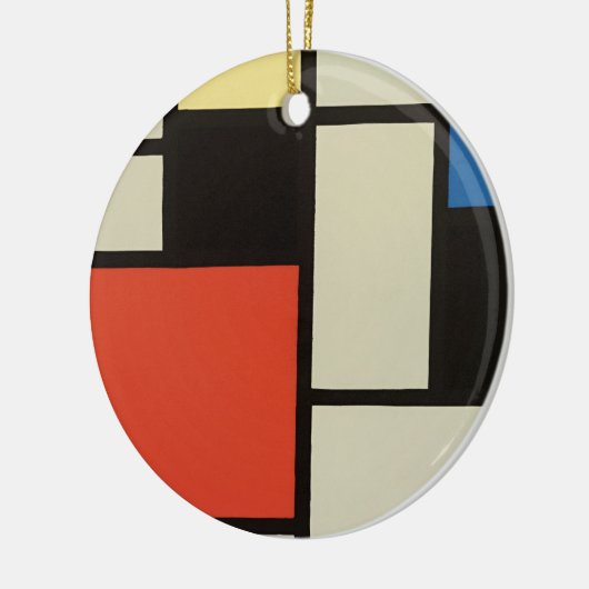 Mondrian Komposition Moderne Abstrakte Malerei Art Keramik Ornament (Links)