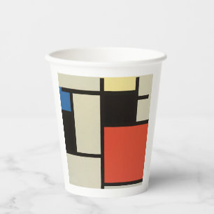 Mondrian Komposition Moderne Abstrakte Malerei Art Pappbecher