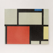 Mondrian Komposition Moderne Abstrakte Malerei Art Puzzle (Horizontal)