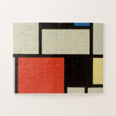 Mondrian Komposition Moderne Abstrakte Malerei Art Puzzle (Horizontal)