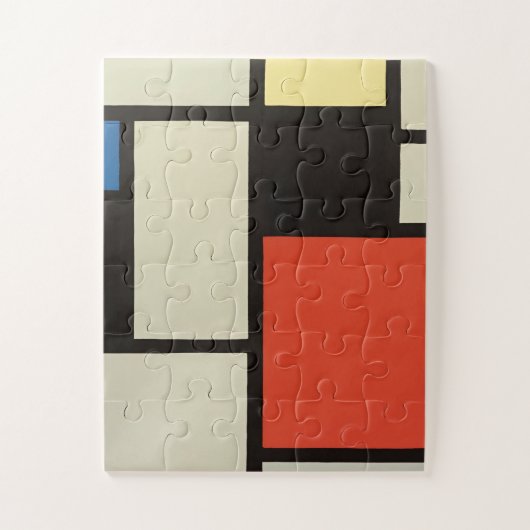 Mondrian Komposition Moderne Abstrakte Malerei Art Puzzle (Vertikal)