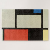 Mondrian Komposition Moderne Abstrakte Malerei Art Puzzle (Horizontal)