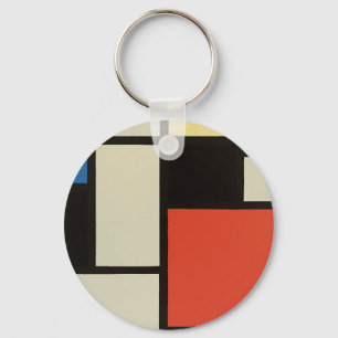 Mondrian Komposition Moderne Abstrakte Malerei Art Schlüsselanhänger