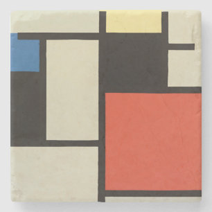 Mondrian Komposition Moderne Abstrakte Malerei Art Steinuntersetzer