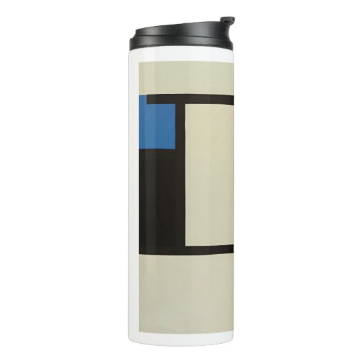 Mondrian Komposition Moderne Abstrakte Malerei Art Thermosbecher (Nach links gedreht)