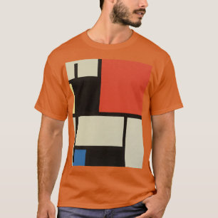 Mondrian Komposition Modernes Abstraktes Texas Ora T-Shirt