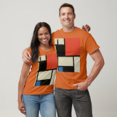 Mondrian Komposition Modernes Abstraktes Texas Ora T-Shirt (Unisex)
