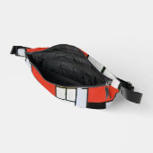 Mondrian Komposition Red Yellow Blue Black Bauchtasche (Offen)