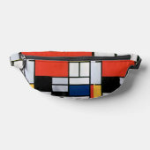 Mondrian Komposition Red Yellow Blue Black Bauchtasche (Ablage )