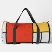 Mondrian Komposition Red Yellow Blue Black Duffle Bag (Vorderseite)