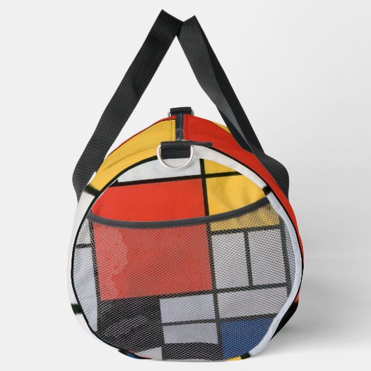 Mondrian Komposition Red Yellow Blue Black Duffle Bag (Rechts)