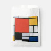Mondrian Komposition Red Yellow Blue Black Geschenktütchen (Vorderseite)