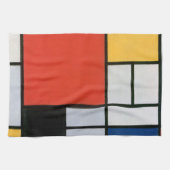 Mondrian Komposition Red Yellow Blue Black Geschirrtuch (Horizontal)