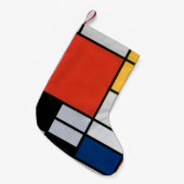 Mondrian Komposition Red Yellow Blue Black Kleiner Weihnachtsstrumpf (Vorderansicht (hängend))