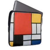 Mondrian Komposition Red Yellow Blue Black Laptopschutzhülle (Vorne Rechts)