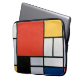 Mondrian Komposition Red Yellow Blue Black Laptopschutzhülle (Vorderseite Links)