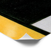 Mondrian Komposition Red Yellow Blue Black Poster (Ecke)