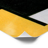 Mondrian Komposition Red Yellow Blue Black Poster (Ecke)