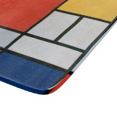Mondrian Komposition Red Yellow Blue Black Schneidebrett (Ecke)