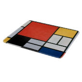 Mondrian Komposition Red Yellow Blue Black Schneidebrett (Ecke)